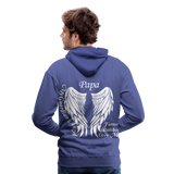 Papa Guardian Angel Men’s Premium Hoodie - royal blue