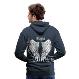 Papa Guardian Angel Men’s Premium Hoodie - navy