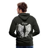 Papa Guardian Angel Men’s Premium Hoodie - charcoal grey