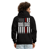 Dog Dad Firefighter  Adult Hoodie - black