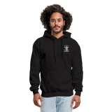 Dog Dad Firefighter Gildan Heavy Blend Adult Hoodie - black