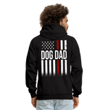 Dog Dad Firefighter Gildan Heavy Blend Adult Hoodie - black