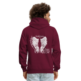 Siskiyou Guardian Angel Adult Hoodie - burgundy