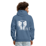 Siskiyou Guardian Angel Adult Hoodie - denim blue