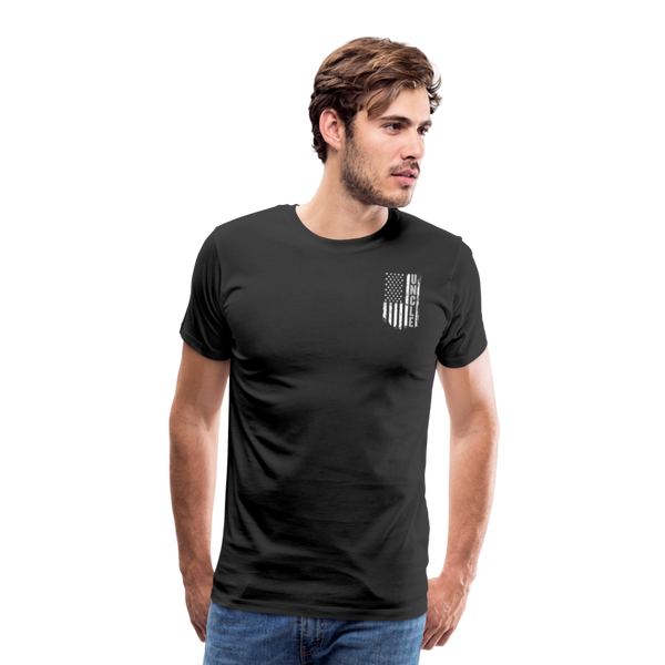 Uncle American Flag Men's Premium T-Shirt - black