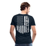 Uncle American Flag Men's Premium T-Shirt - deep navy