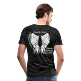 dad and Sister Guardian Angel - charcoal grey