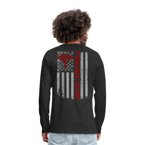 Trauma Team Men's Premium Long Sleeve T-Shirt - black