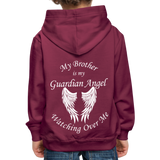 Brother Guardian Angel Adult Hoodie (CK3551)) - burgundy