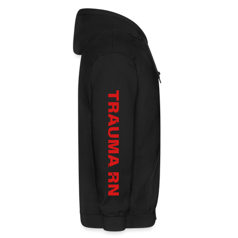 Trauma RN Johnson RN Gildan Heavy Blend Adult Zip Hoodie - black