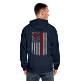 Trauma RN Johnson RN Gildan Heavy Blend Adult Zip Hoodie - navy