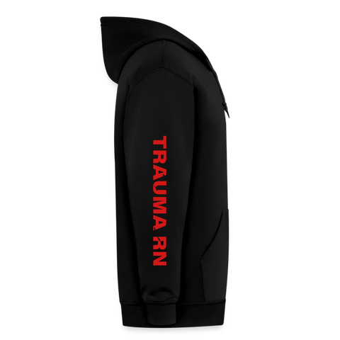 Trauma RN Johnson RN Gildan Heavy Blend Adult Zip Hoodie - black