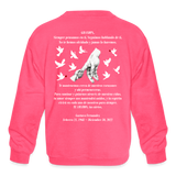 Grandpa Fernandez Kids' Crewneck Sweatshirt - neon pink