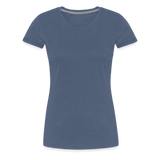 Husband Amazing Angel Women’s Premium T-Shirt (CK3578) - heather blue