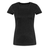 Husband Amazing Angel Women’s Premium T-Shirt (CK3578) - charcoal grey