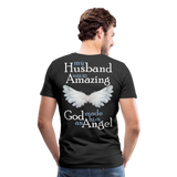 Husband Amazing Angel Men's Premium T-Shirt (CK3578) - black