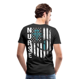 Nurse Flag Men's Premium T-Shirt (CK4119) - black