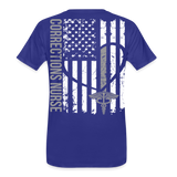 Corrections Nurse Flag Men's Premium T-Shirt Organic - royal blue