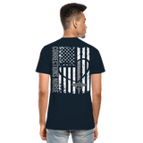 Corrections Nurse Flag Men's Premium T-Shirt Organic - deep navy