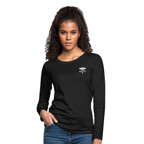 Registered Nurse Flag Women's Premium Long Sleeve T-Shirt  (CK7000) - black