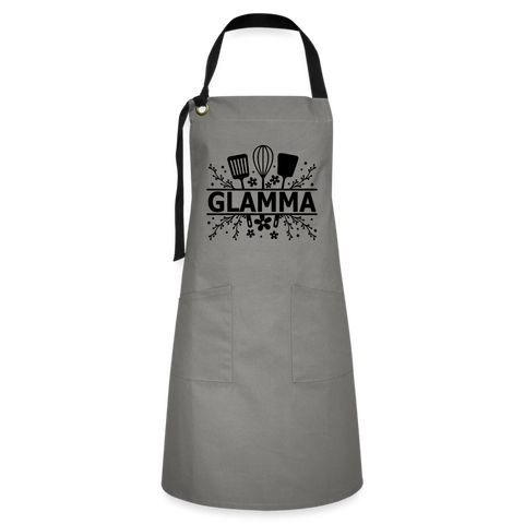 Glamma Artisan Apron - Gray - gray/black