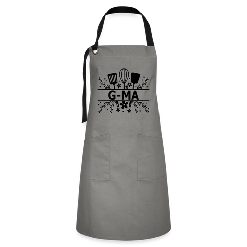 G-Ma Artisan Apron - Gray - gray/black