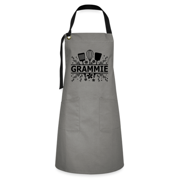 Grammie Artisan Apron - Gray - gray/black