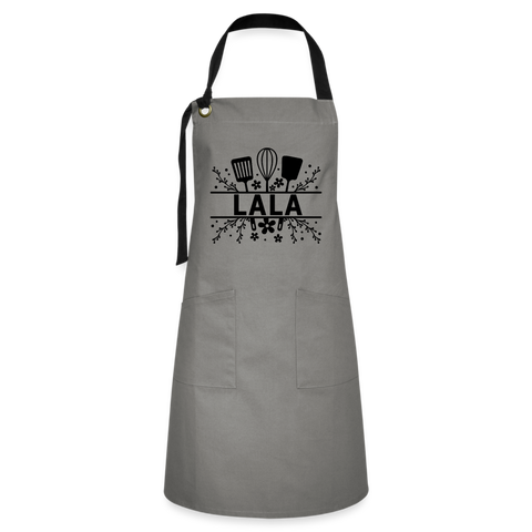Lala Artisan Apron - Gray - gray/black