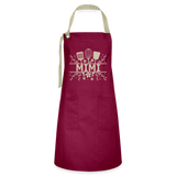 Mimi Artisan Apron - Burgundy - burgundy/khaki