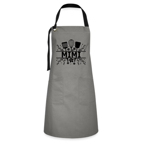 Mimi Artisan Apron - Gray - gray/black