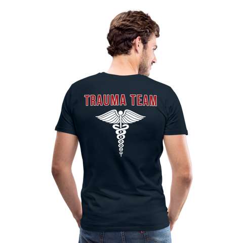 University Health Trauma Resus Men’s Premium Organic T-Shirt - deep navy