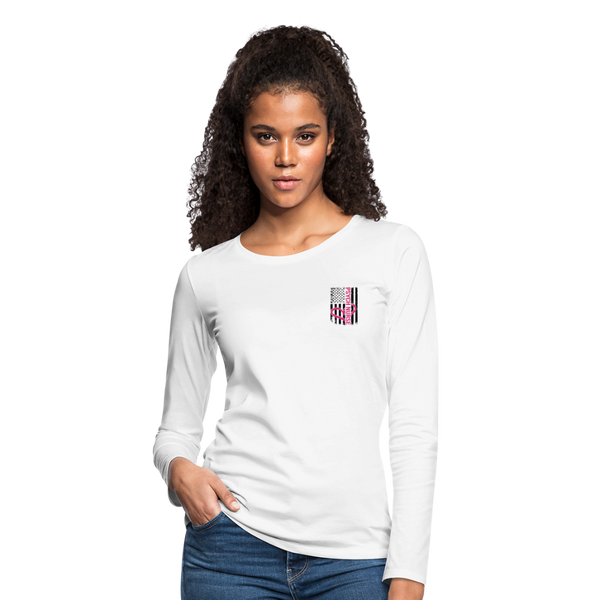 Psych Nurse Women's Premium Long Sleeve T-Shirt - white