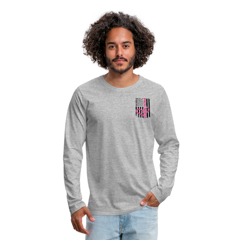 PACU Nurse Men's Premium Long Sleeve T-Shirt - heather gray