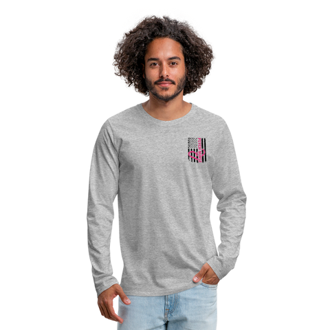 Psych Nurse Men's Premium Long Sleeve T-Shirt - heather gray