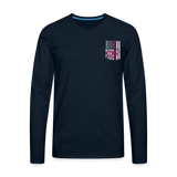 PACU Nurse Men's Premium Long Sleeve T-Shirt - deep navy