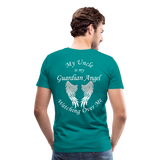Uncle Guardian Angel Men's Premium T-Shirt (CK3576) - teal