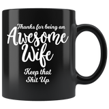 Awesome Wife - 11 oz Black Coffee Mug