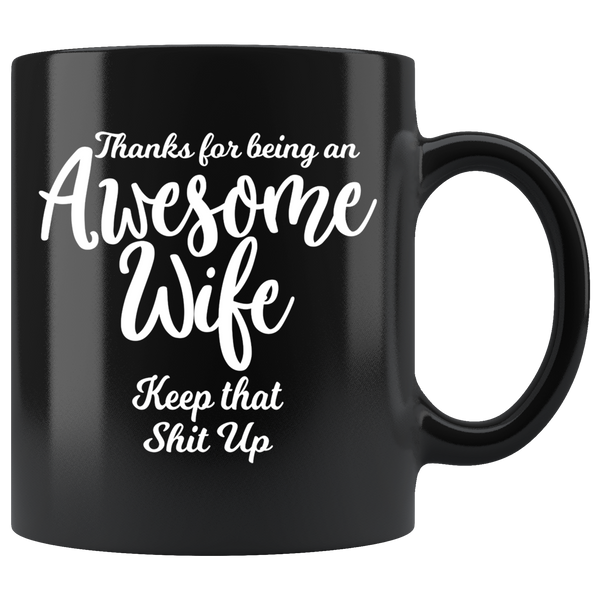 Awesome Wife - 11 oz Black Coffee Mug