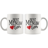 Best Memaw Ever 11 oz White Coffee Mug