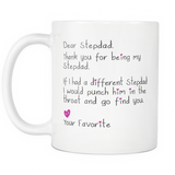 Funny Stepdad Gift for Father's Day - Dear Stepdad