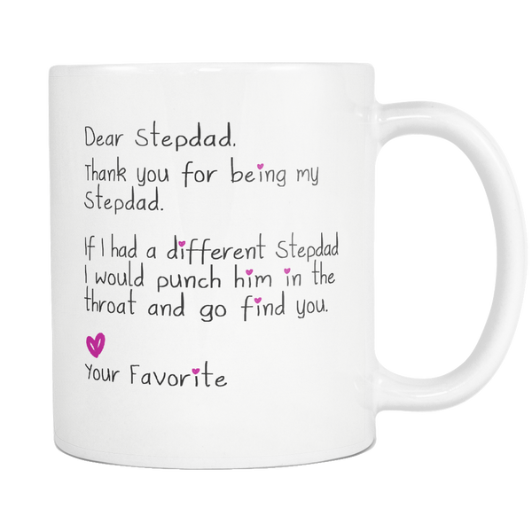 Funny Stepdad Gift for Father's Day - Dear Stepdad