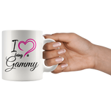 I Love Being a Gammy 11 oz White Coffee Mug