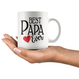 Best Papa Ever 11 oz White Coffee Mug